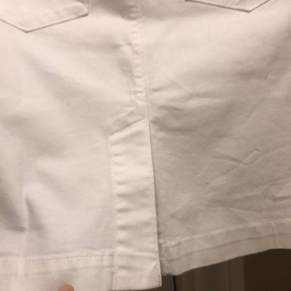 NWOT White Denim Mini Skirt - Picture 6 of 7